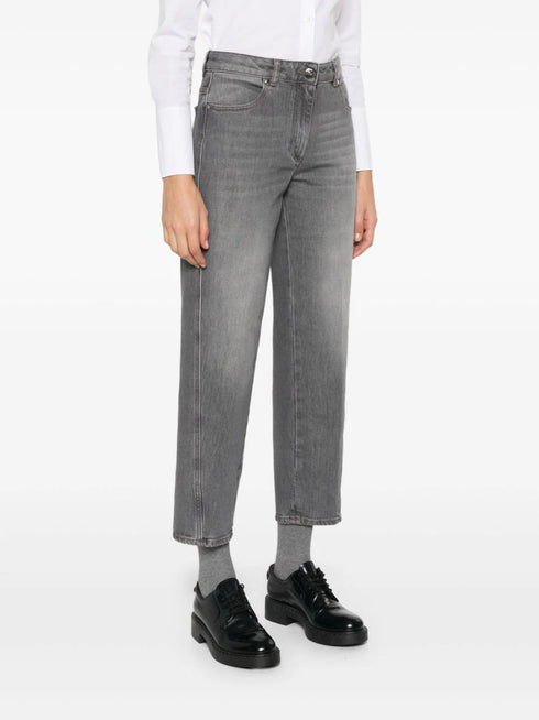 straight-leg jeans